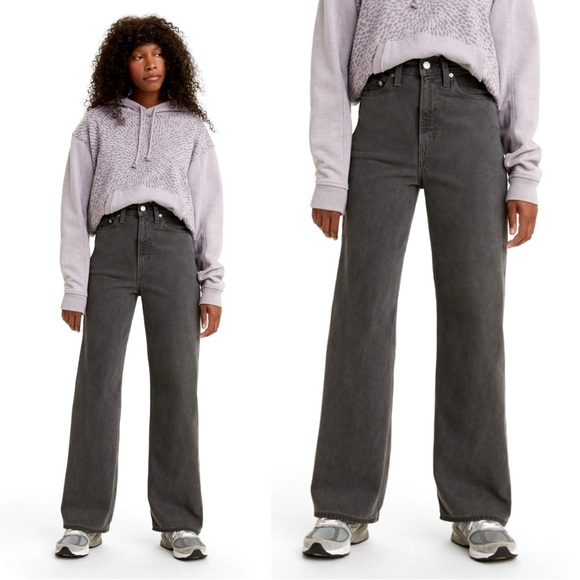 Levi’s • WellThread® High Loose Women's Jeans baggy wide leg Silver Bloom grey - Picture 1 of 11